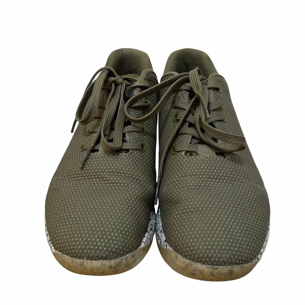 NoBull Super Fabric Lace Up Training Sneaker Mens US 8 Army Green Crossfit Gym